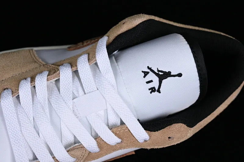All categories Air Jordan Jordan series basketball shoes Air Jordan 1 Low G version pure original Air Jordan 1 Low AJ1 Joe 1 white and yellow burst pattern low-top cultural casual sneakers DZ4130-201